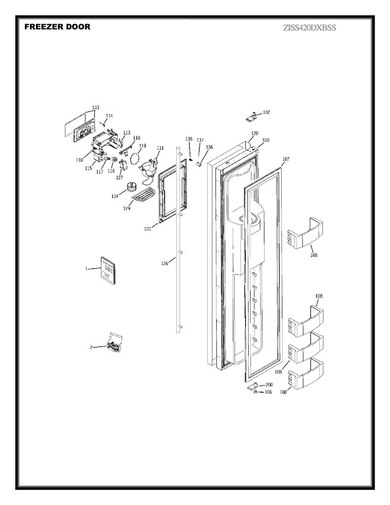 PARRILLA INTERIOR WR2X8629 CKD1552224 CKD1552224