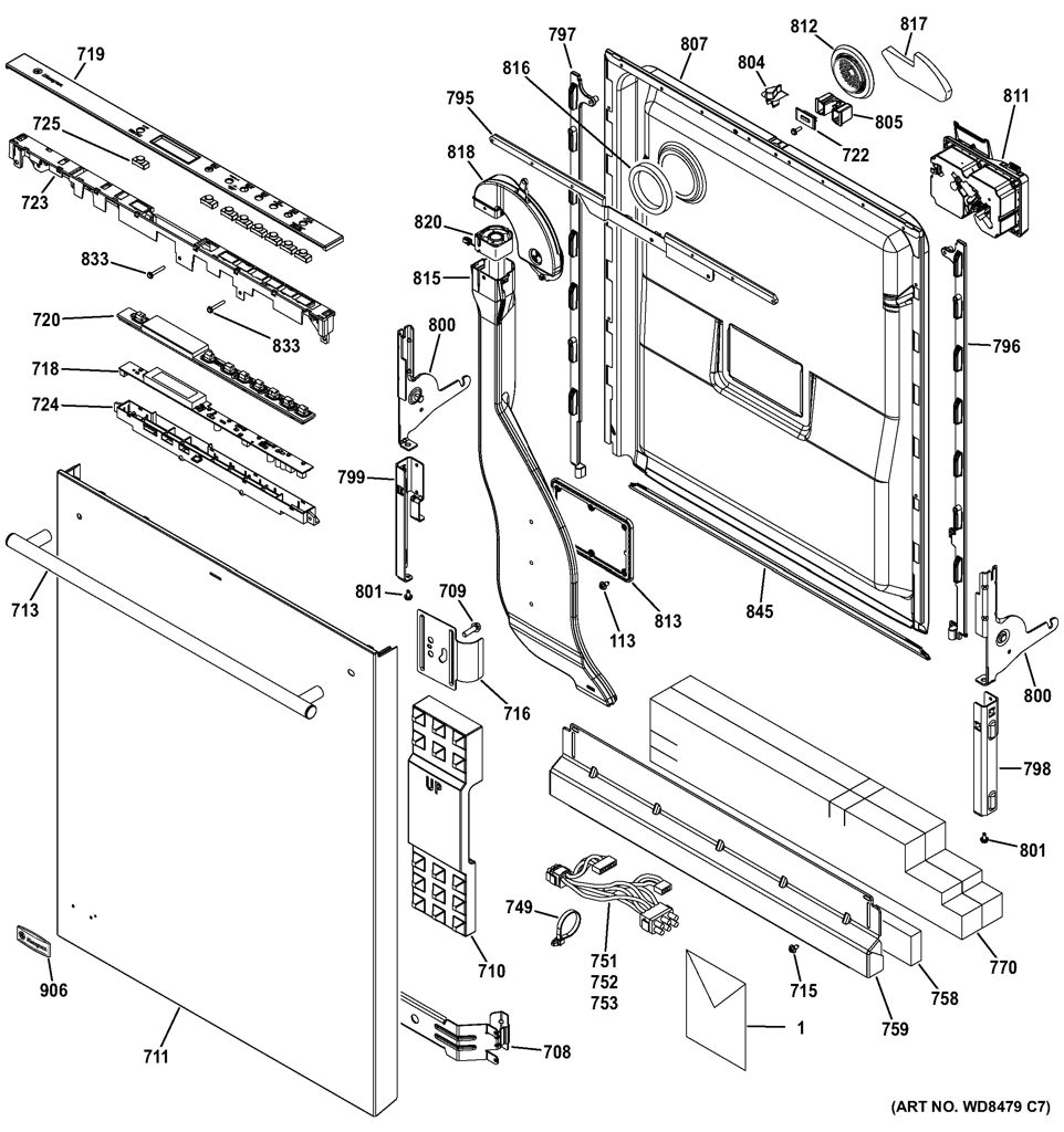 CLIP DE BANDEJA DE FUGAS WD18X20464 CKD1552824 CKD1552824