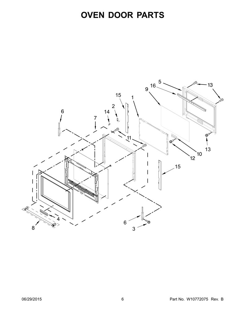 BRKT-GLASS W10669415 CKD1555885 CKD1555885
