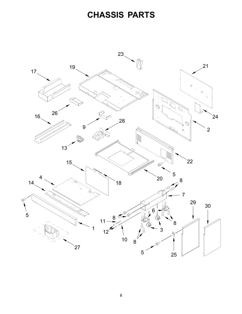 FRAME - CHASSIS,TOP,FSR,30" W11324986 CKD1555927 CKD1555927