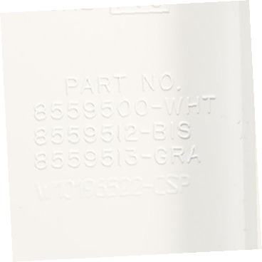 Tapa lateral de panel de control - Blanca - Lado izquierdo WP8559502 CKD1560369 CKD1560369