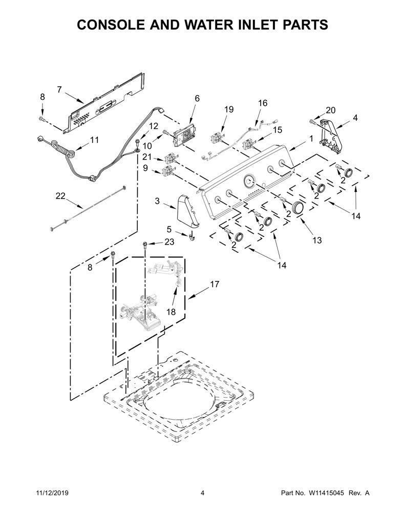 PANEL-TRASERO W10641362 CKD1561015 CKD1561015