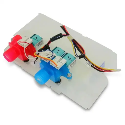 Válvula solenoide con caja dispensadora para lavadora Whirlpool CKD90345