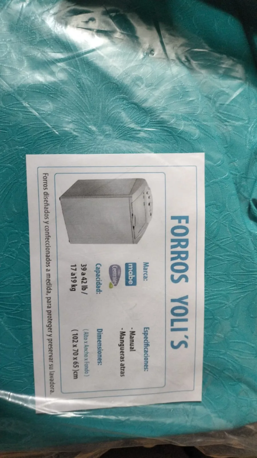 Cubierta Aguamarina para Lavadora de Carga Superior CKD91782