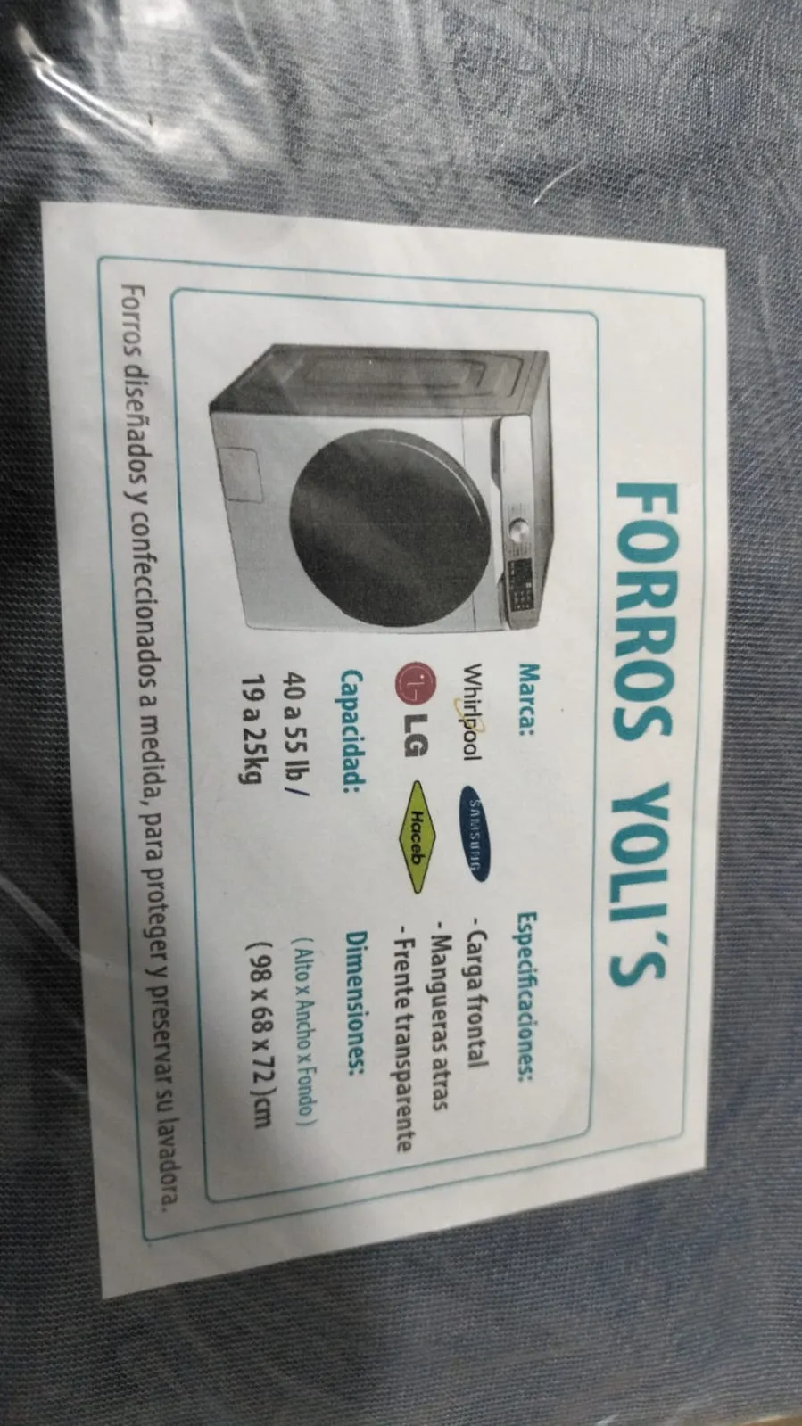 Forro Azul para Lavadora de Carga Frontal CKD91749