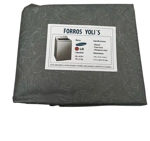 Cubierta para Lavadora Gris LG Samsung 40-49lb - Protección Premium CKD90435