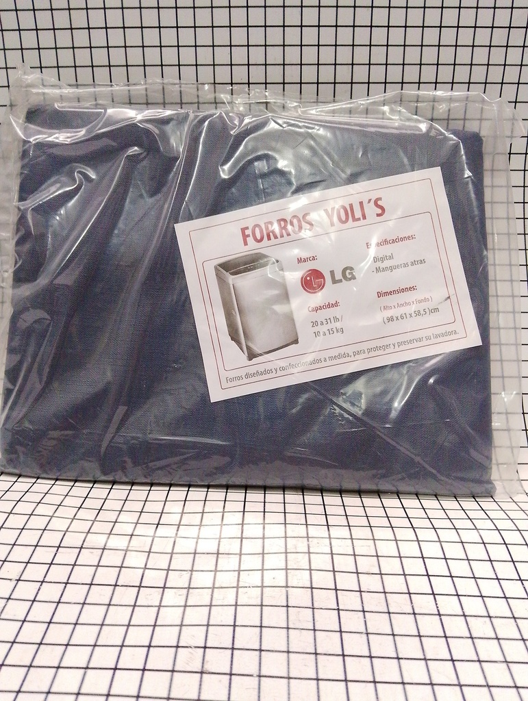Cubierta azul para lavadora de carga superior LG CKD90410