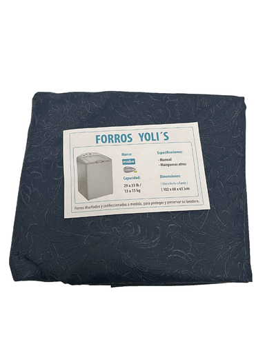 Cubierta para lavadora de carga superior 29-33lb Mabe Centrales Azul CKD90430
