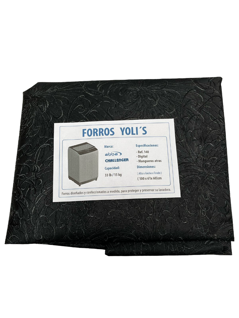 Cubierta para Lavadora Challenger Negra 15kg CKD90476