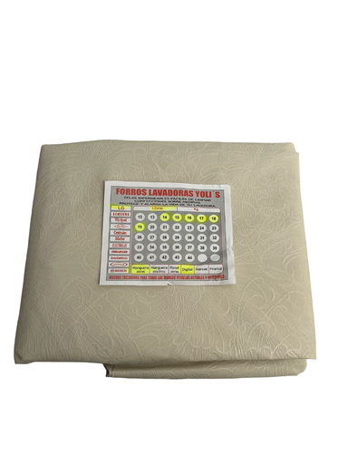 Cubierta para lavadora de carga superior beige de 88x55x55 cm LG CKD90478