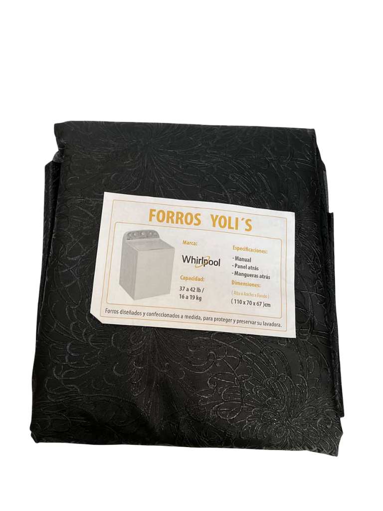 Cubierta negra para lavadora LG de carga superior CKD90483