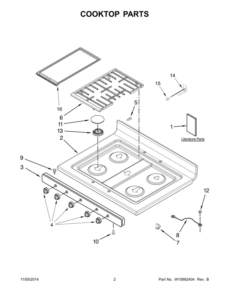 PLANCHA W10554125 CKD1570955 CKD1570955