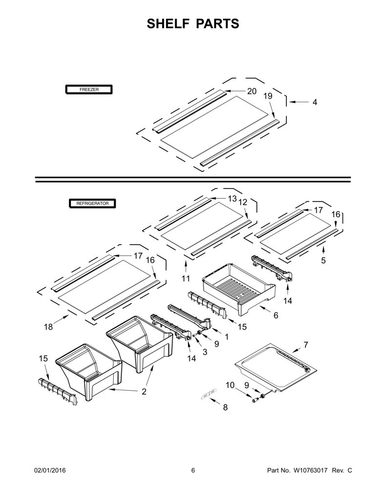 MOLDURA-ESTANTE W10628681 CKD1572349 CKD1572349