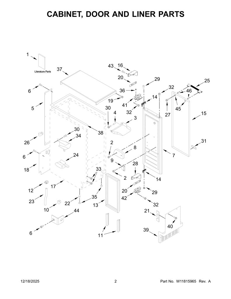EMPAQUE-PUERTA W11165597 CKD1572516 CKD1572516
