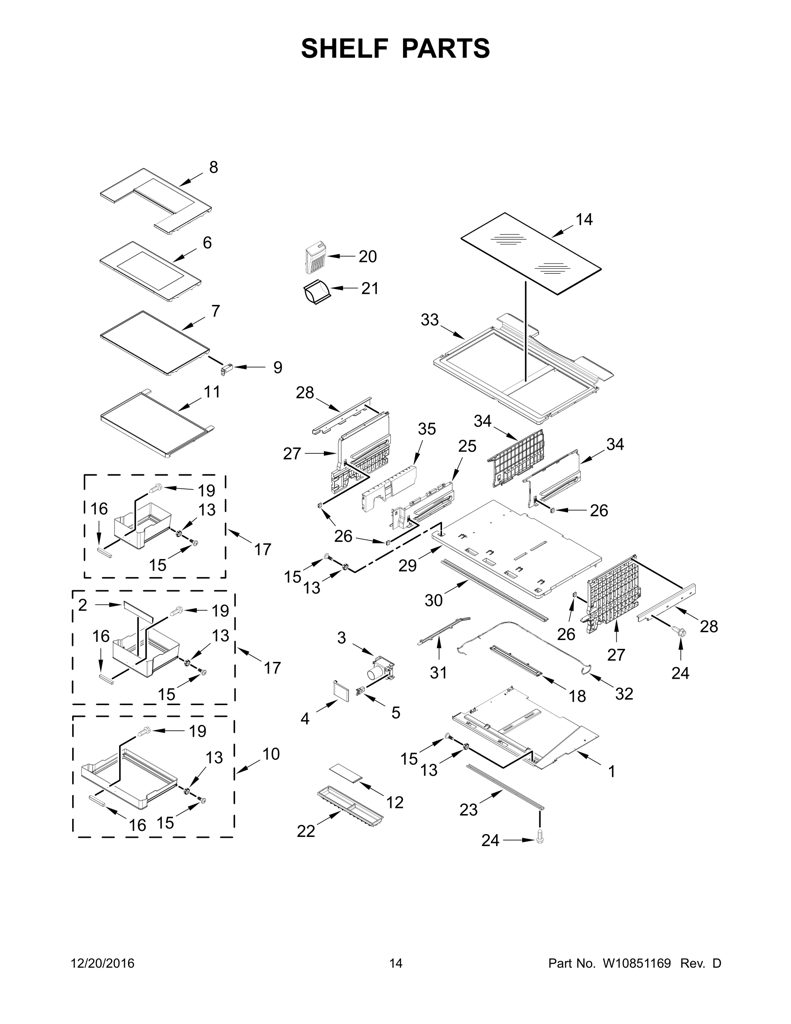 Bar, pantry support W10758900 CKD1573090 CKD1573090