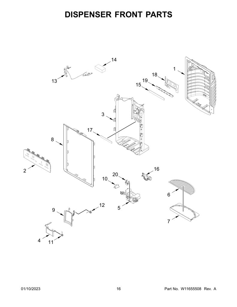 SOPORTE W10757499 CKD1573142 CKD1573142